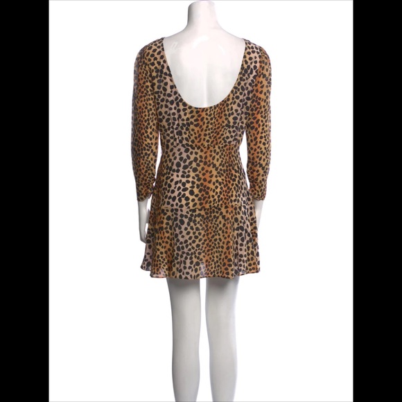 RIXO LONDON Kyla Leopard-print Silk Crepe De Chine Mini Dress - Picture 3 of 13